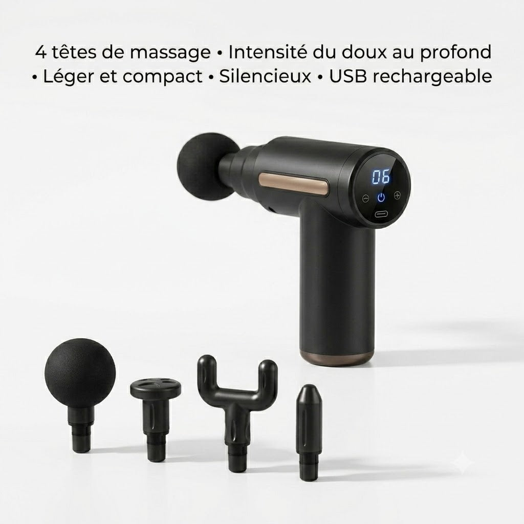 Reliva™ Appareil de Massage à Percussion Senior — Dos, Nuque, Cervicales, Jambes, Bras & Confort Articulaire (Arthrose)