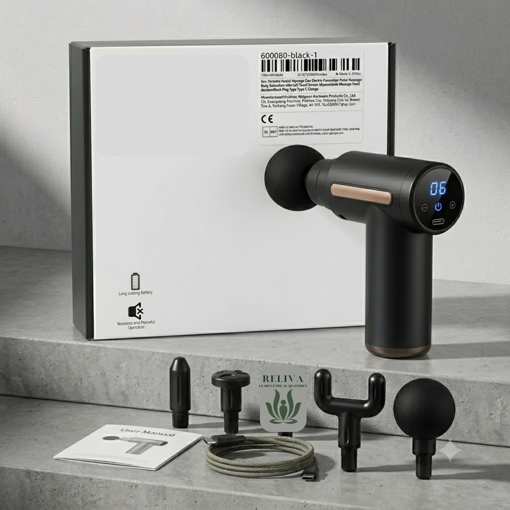 Reliva™ Appareil de Massage à Percussion Senior — Dos, Nuque, Cervicales, Jambes, Bras & Confort Articulaire (Arthrose)